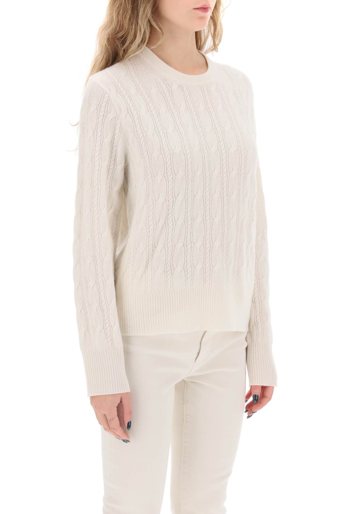 Guest in residence twin cable cashmere sweater