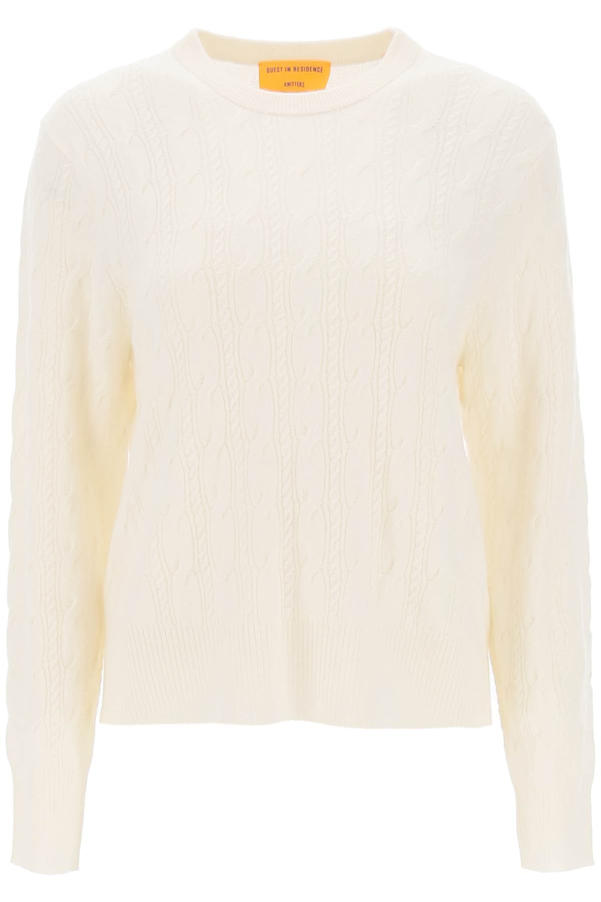 Guest in residence twin cable cashmere sweater