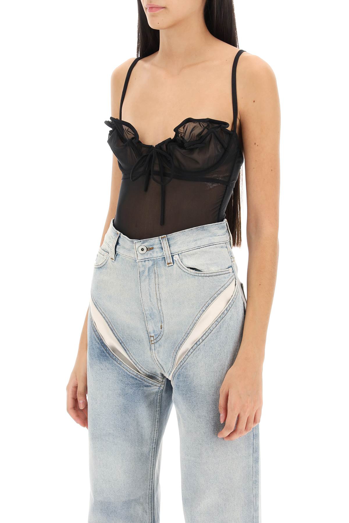 Y project wired mesh bodysuit