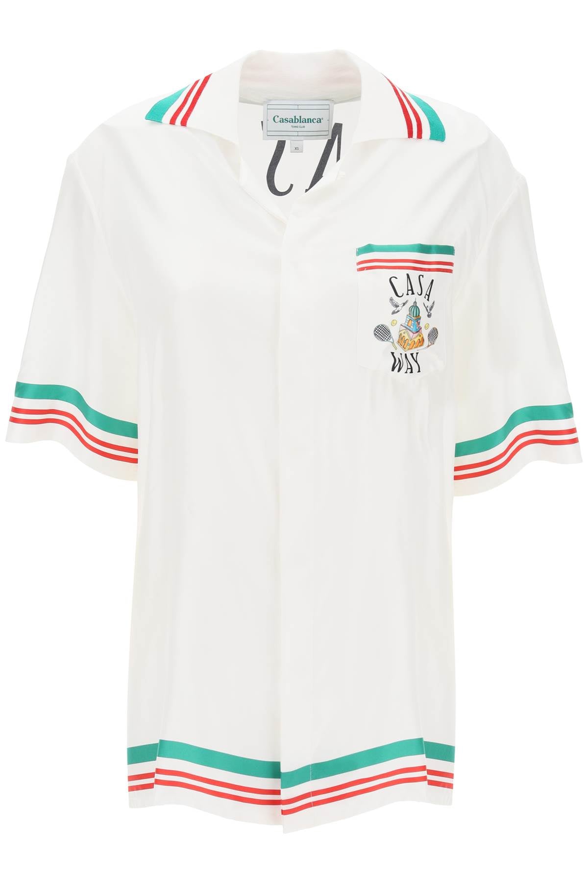 Casablanca casa way silk bowling shirt