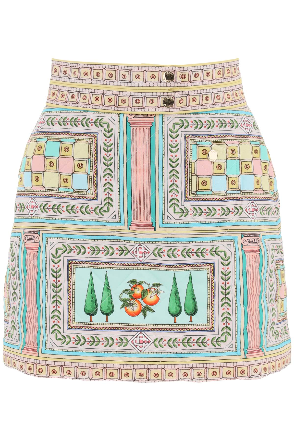 Casablanca le labyrinthe quilted mini skirt