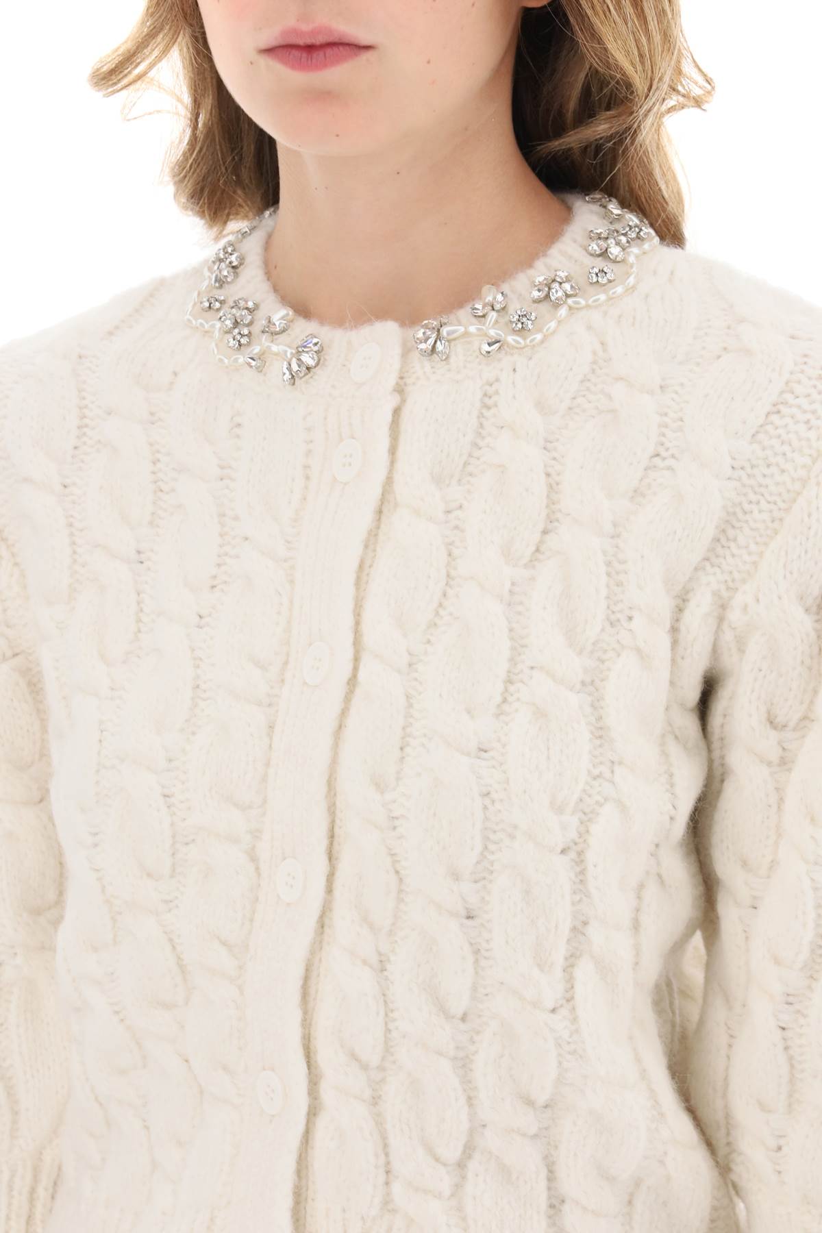 Simone rocha cardigan with appliques