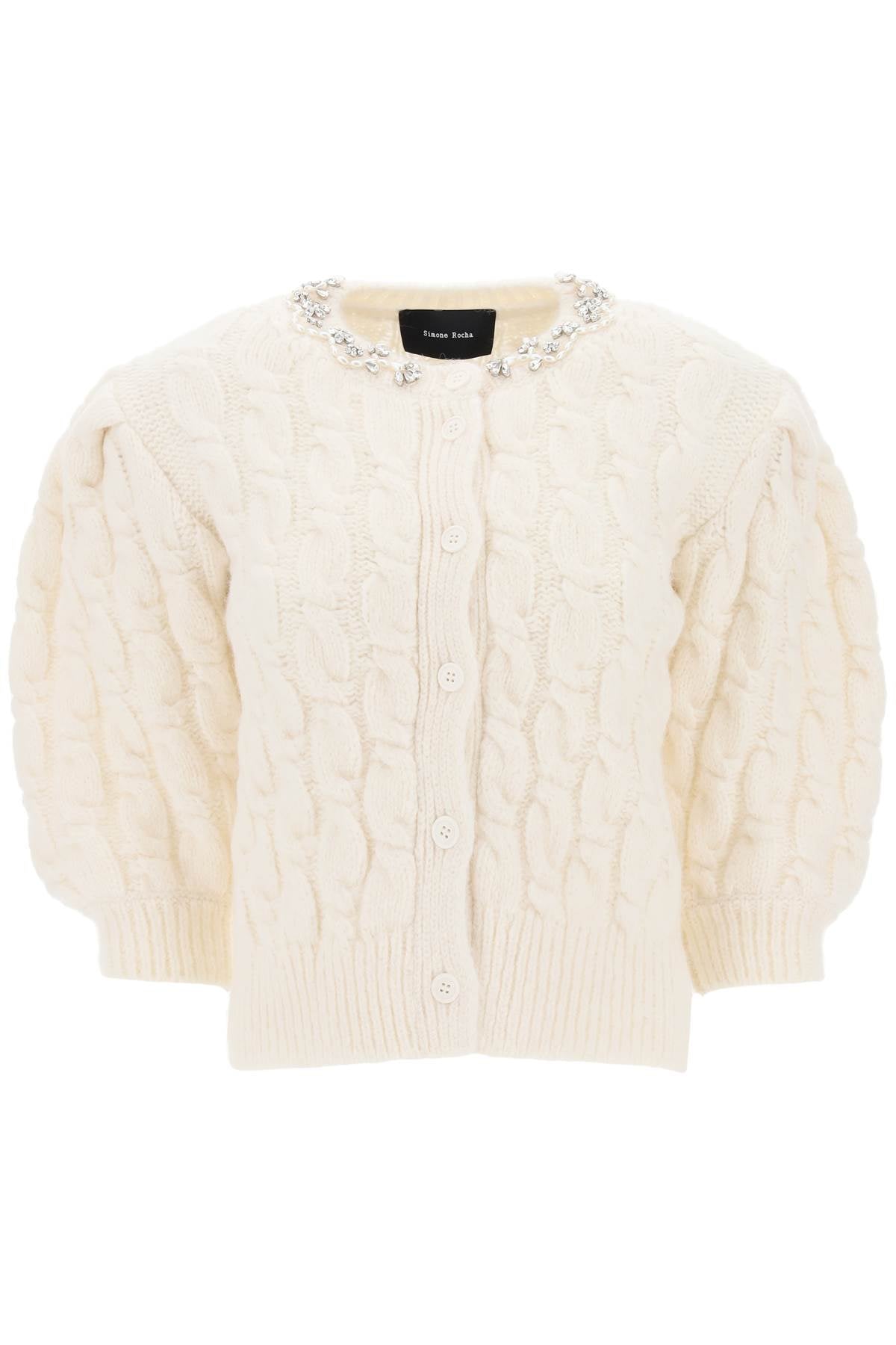 Simone rocha cardigan with appliques