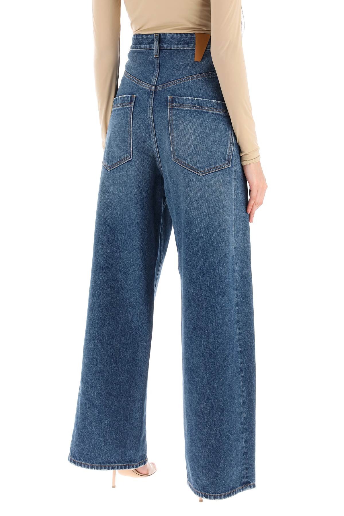 Darkpark 'ines' baggy jeans with folded waistband