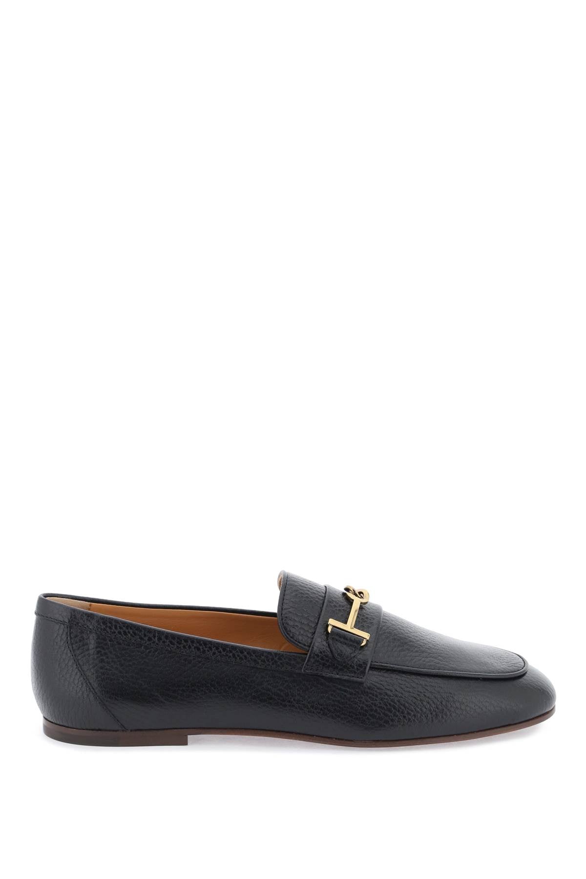 Tod's leather loafers with bow