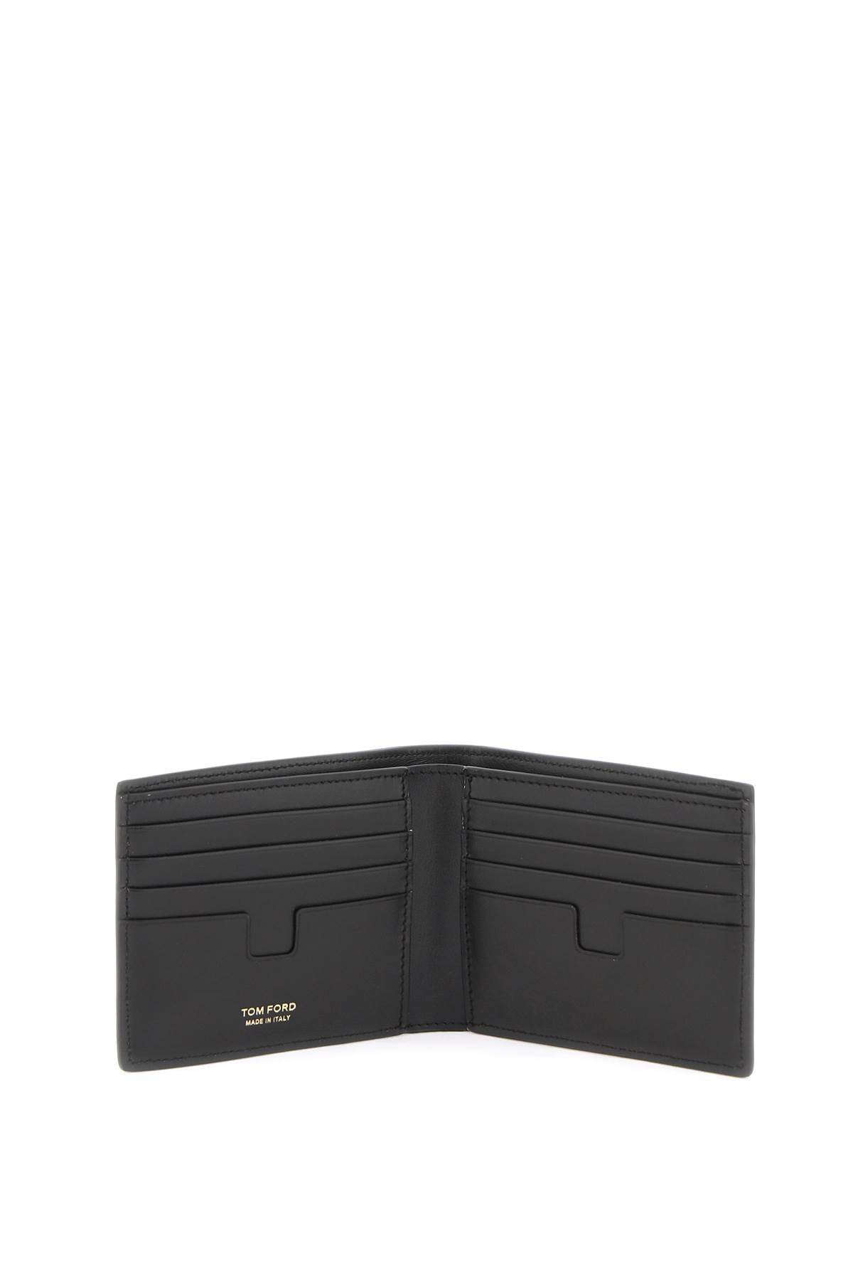 Tom ford crocodile print leather wallet with eight